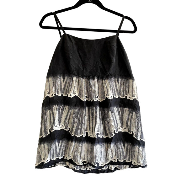 CAbi Tops - CAbi Size 8 Cami Tank Top Dazzle Lace Ruffle Silk Gray Silver Y2K Feminine Soft
